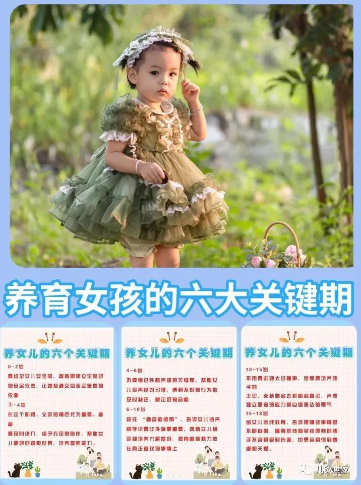 养育女孩的六大关键期